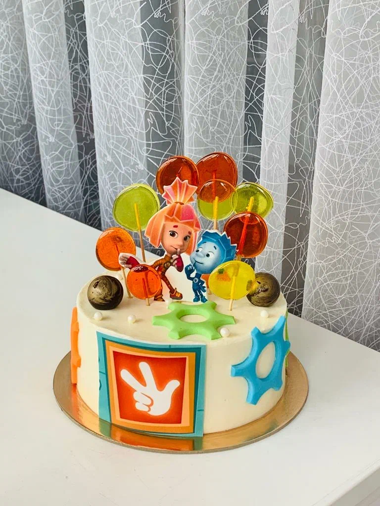 Торт для мальчика в стиле Фиксики