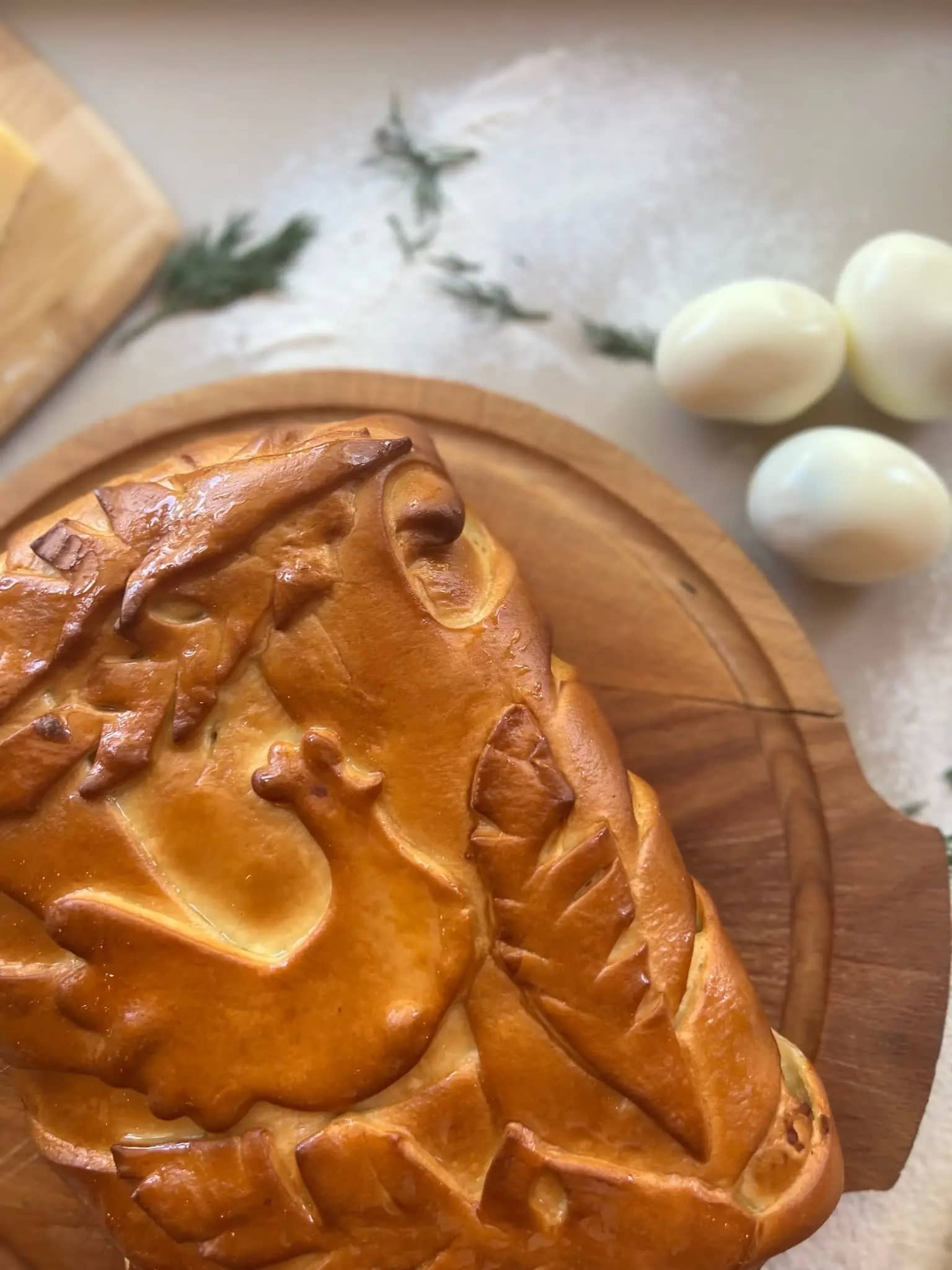 пирог с курицей