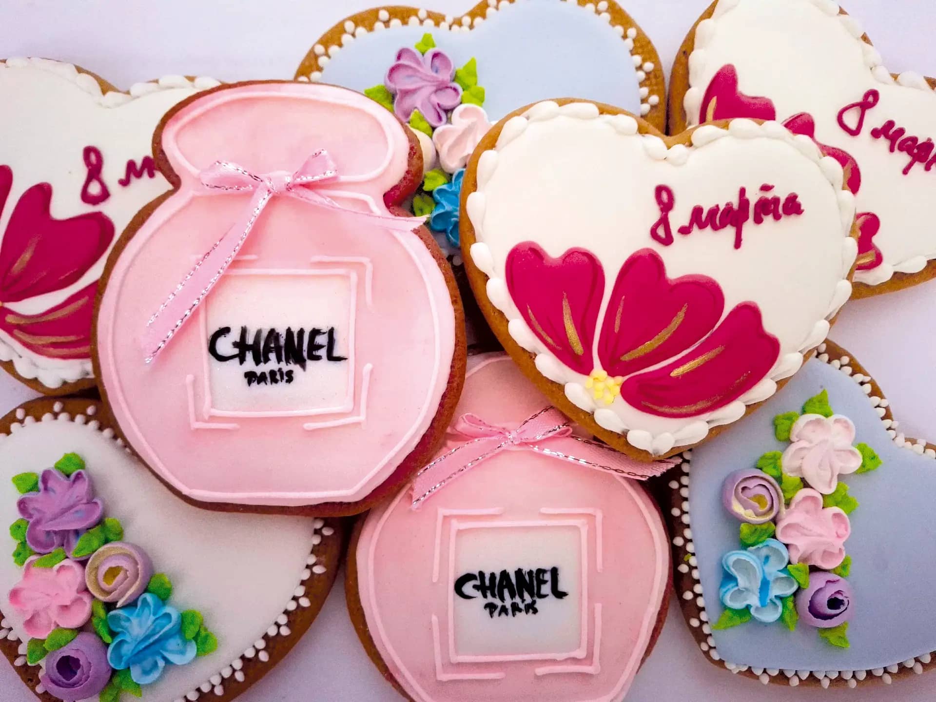 имбирные пряники на 8 марта