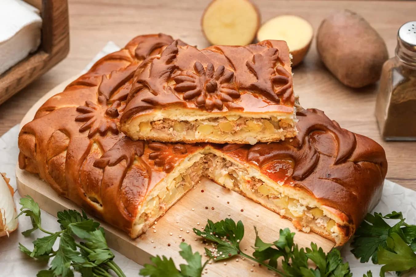 купить пирог с картошкой в Кургане